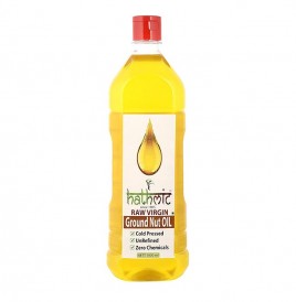 Hathmic Raw Virgin Ground Nut Oil  Bottle  1000 millilitre